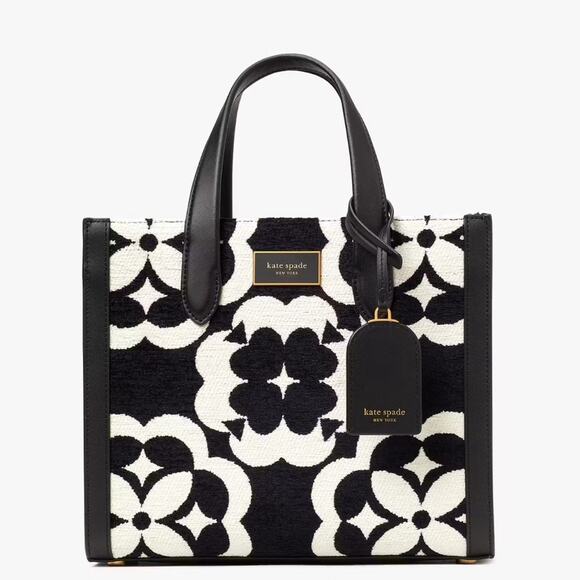 kate spade Handbags - NWT Kate Spade Spade Flower Monogram Manhattan Chenille Small Tote Purse